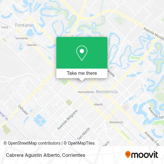 Cabrera Agustín Alberto map