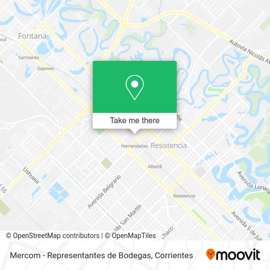 Mercom - Representantes de Bodegas map