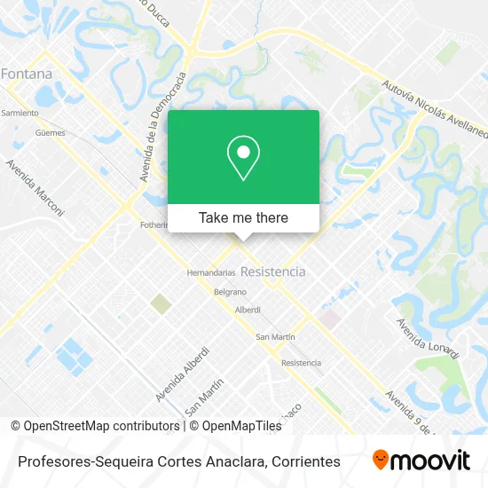 Profesores-Sequeira Cortes Anaclara map