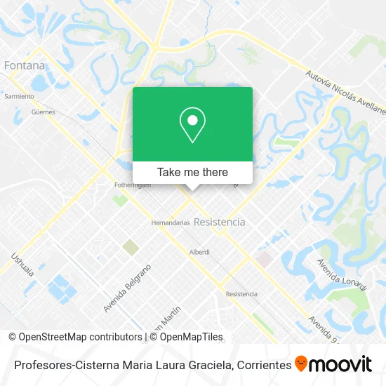 Profesores-Cisterna Maria Laura Graciela map