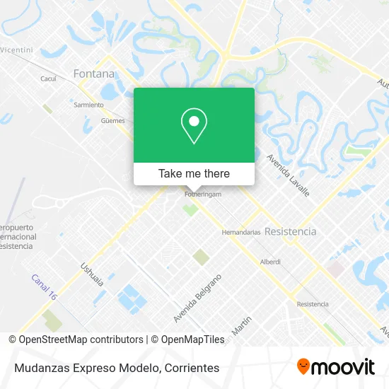 Mudanzas Expreso Modelo map