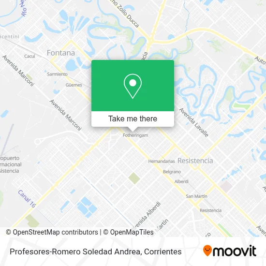 Profesores-Romero Soledad Andrea map