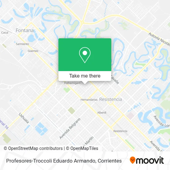Profesores-Troccoli Eduardo Armando map