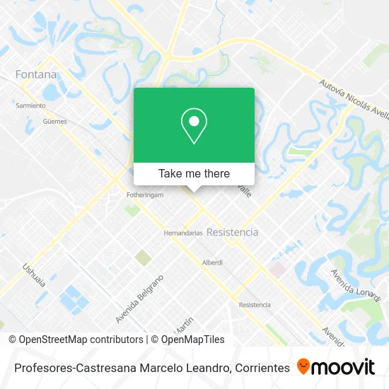 Profesores-Castresana Marcelo Leandro map