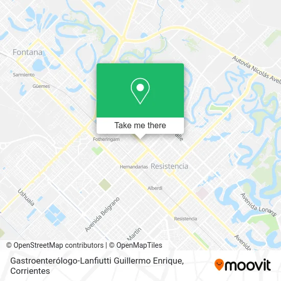 Gastroenterólogo-Lanfiutti Guillermo Enrique map