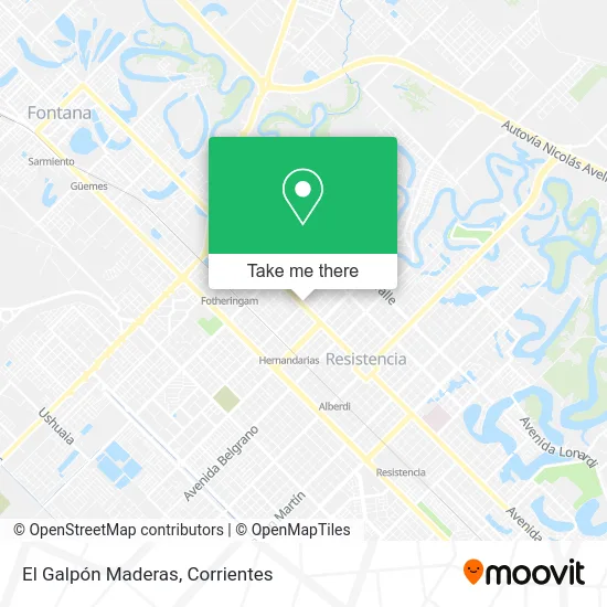 El Galpón Maderas map