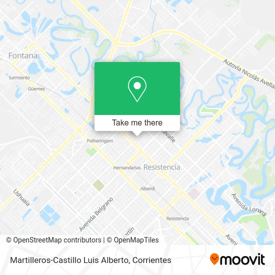 Martilleros-Castillo Luis Alberto map