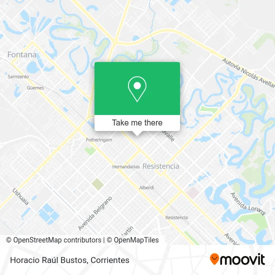 Horacio Raúl Bustos map