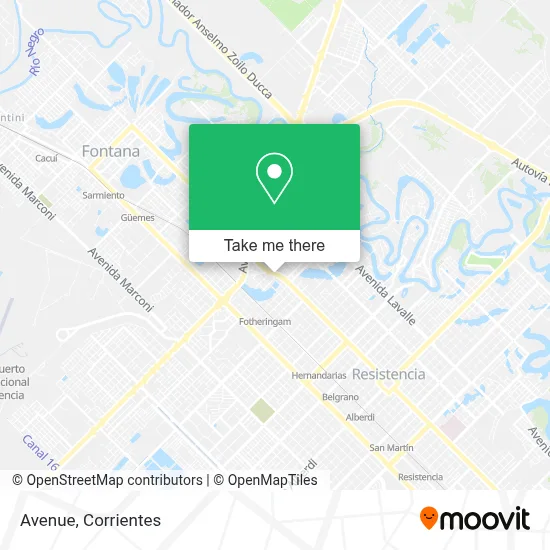 Avenida map