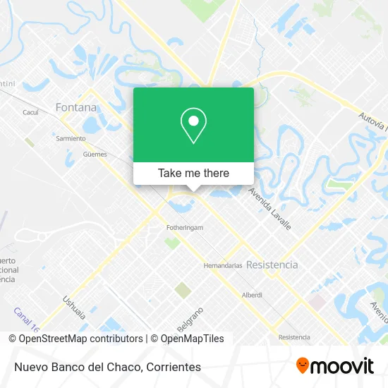 Nuevo Banco del Chaco map