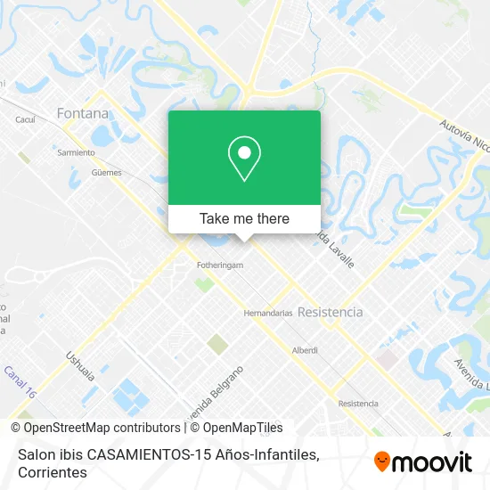 Salon ibis CASAMIENTOS-15 Años-Infantiles map