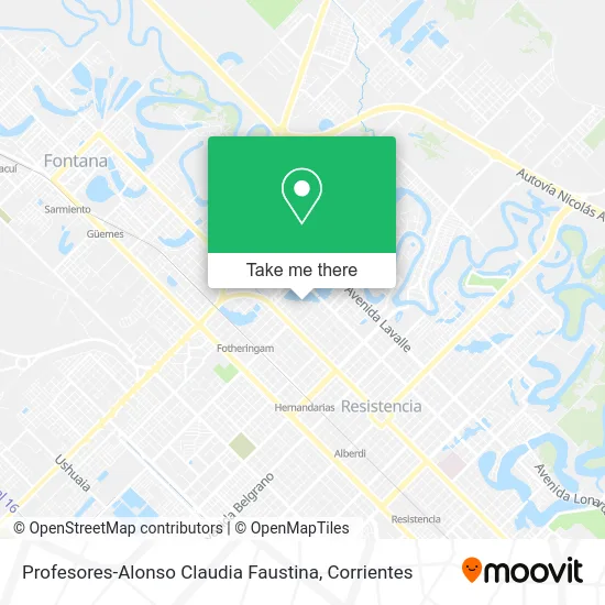 Profesores-Alonso Claudia Faustina map