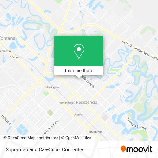 Supermercado Caa-Cupe map