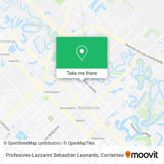 Profesores-Lazzarini Sebastián Leonardo map