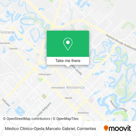 Médico Clinico-Ojeda Marcelo Gabriel map