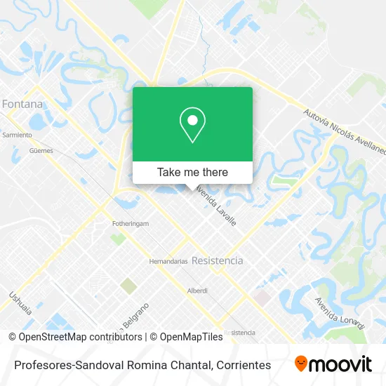 Profesores-Sandoval Romina Chantal map