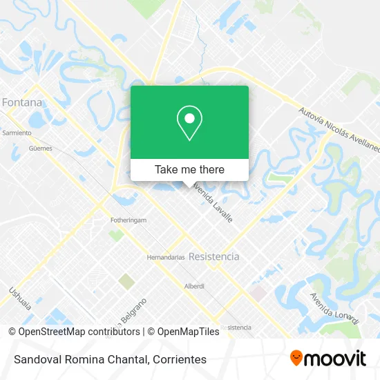 Sandoval Romina Chantal map