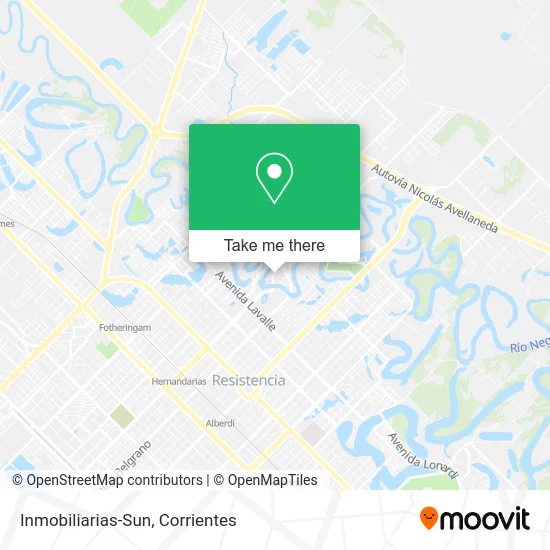 Inmobiliarias-Sun map