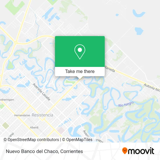 Nuevo Banco del Chaco map