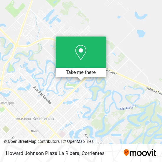 Howard Johnson Plaza La Ribera map