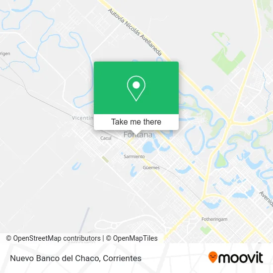 Nuevo Banco del Chaco map