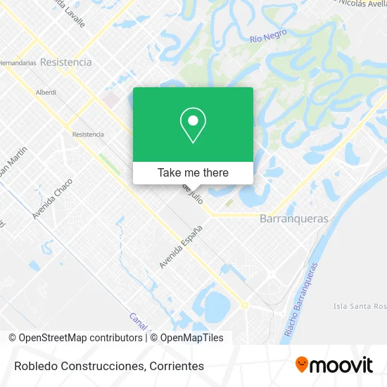 Mapa de Robledo Construcciones
