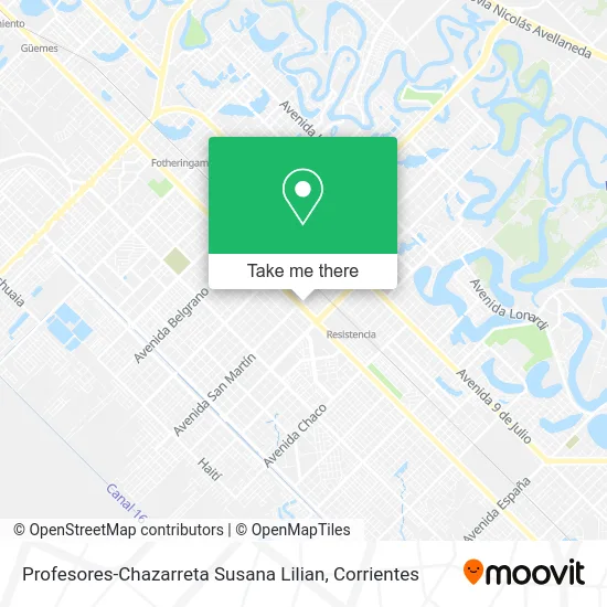 Profesores-Chazarreta Susana Lilian map