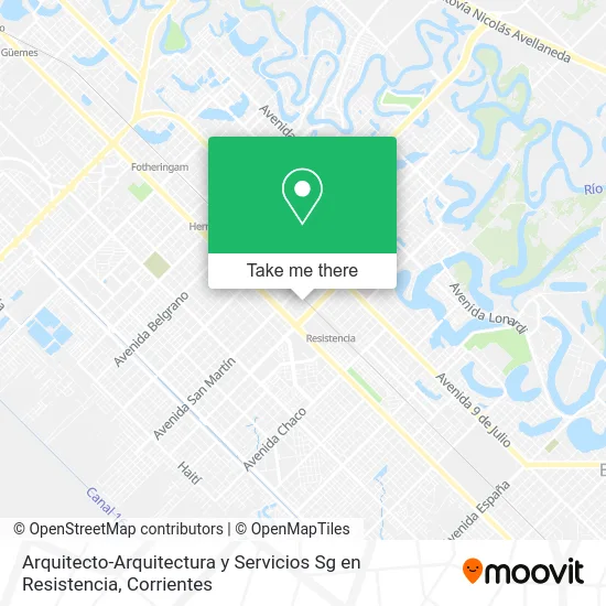 Arquitecto-Arquitectura y Servicios Sg en Resistencia map