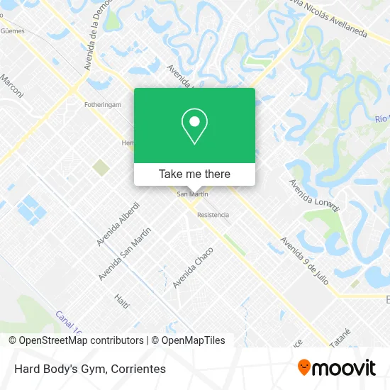 Hard Body's Gym map