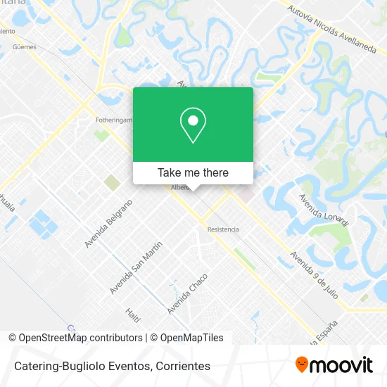 Mapa de Catering-Bugliolo Eventos