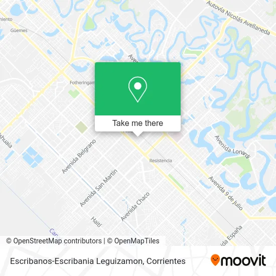 Mapa de Escribanos-Escribania Leguizamon