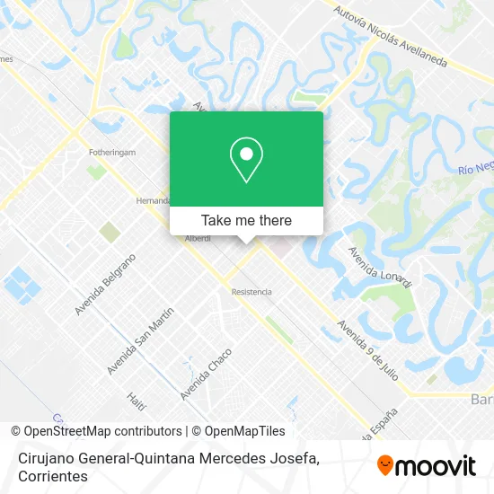 Mapa de Cirujano General-Quintana Mercedes Josefa