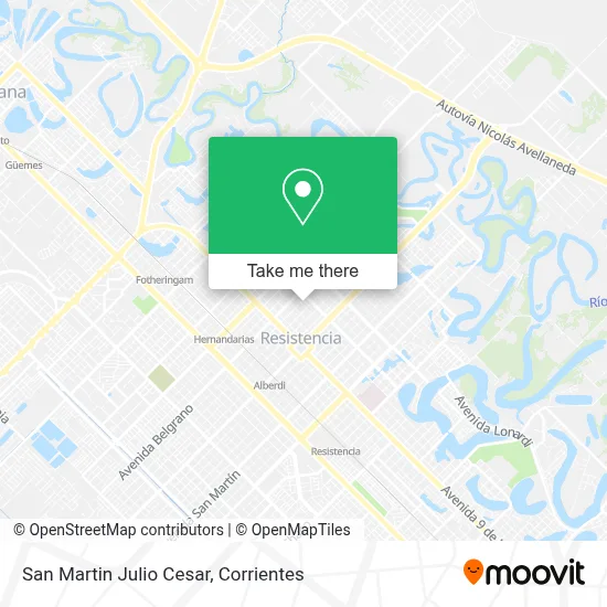 San Martin Julio Cesar map