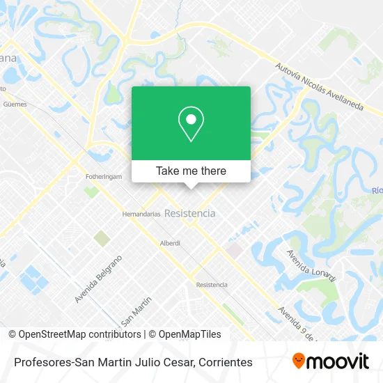 Profesores-San Martin Julio Cesar map