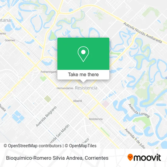 Bioquímico-Romero Silvia Andrea map