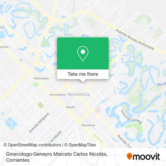 Mapa de Ginecologo-Geneyro Marcelo Carlos Nicolás