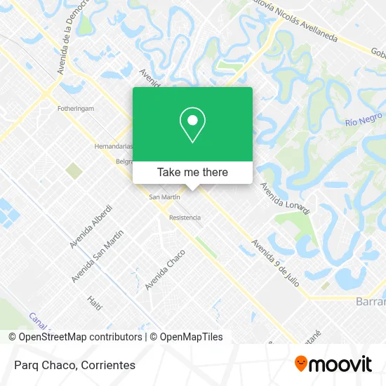 Parq Chaco map