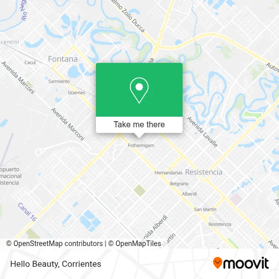 Hello Beauty map