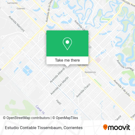 Estudio Contable Tissembaum map