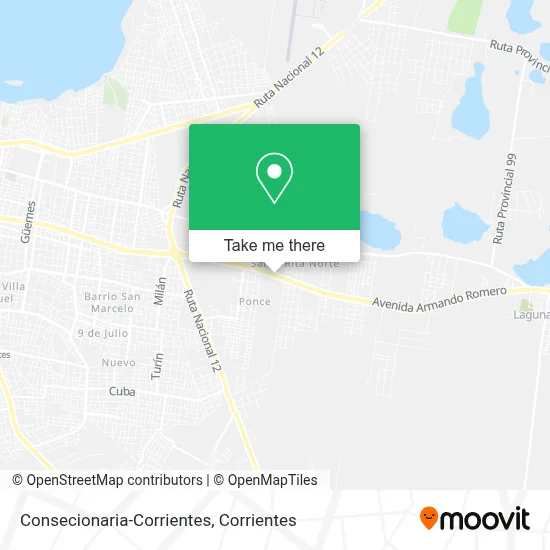 Consecionaria-Corrientes map