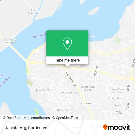 Jacinta.Arg map