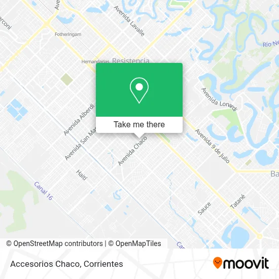 Accesorios Chaco map