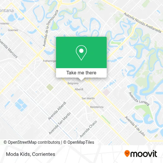 Moda Kids map