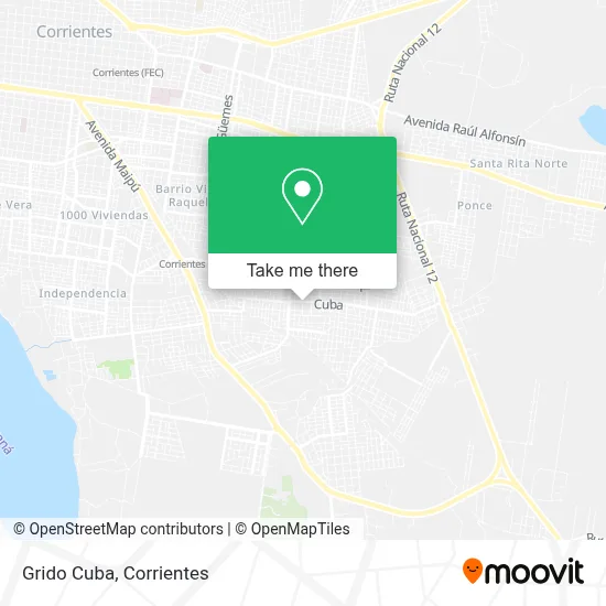 Grido Cuba map