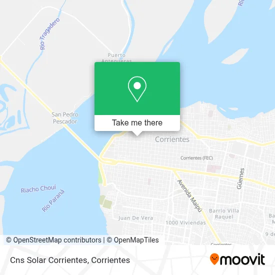 Cns Solar Corrientes map