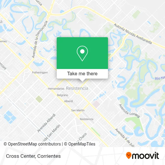 Cross Center map