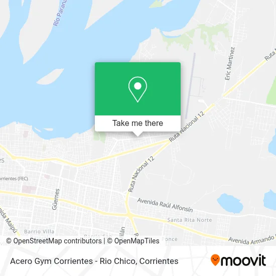 Acero Gym Corrientes - Rio Chico map