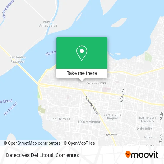 Detectives Del Litoral map