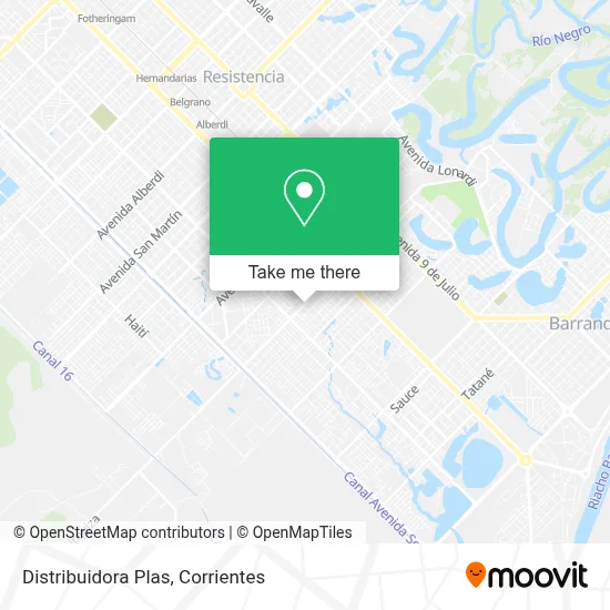 Distribuidora Plas map