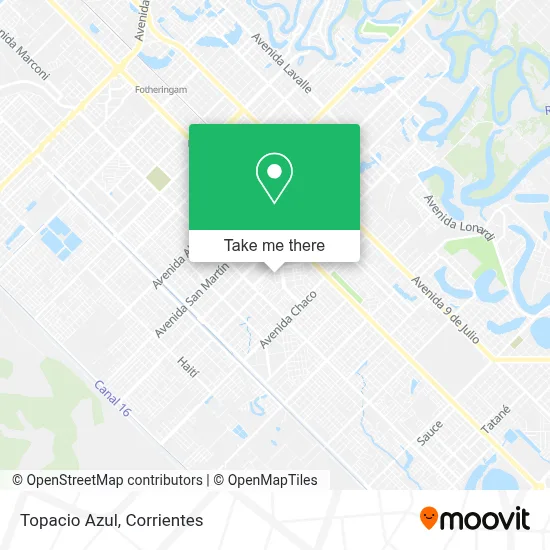 Topacio Azul map